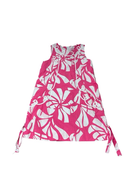 Lilly Pulitzer Other - Lilly Pulitzer Pink and White Floral Sleeveless Tropical Shift Dress- Girls 6